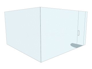 TT Electronics (Fairford, Gloucestershire): Frameless Glass Corner Office