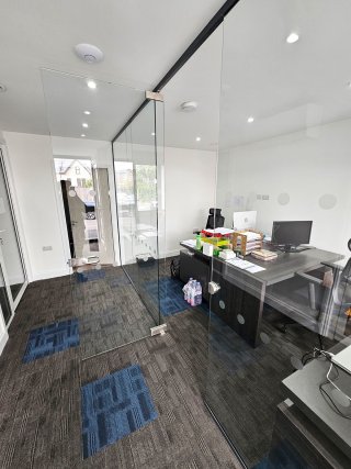 Tanners Homes (Epping Forest, Essex): Toughened Glass Office Partition