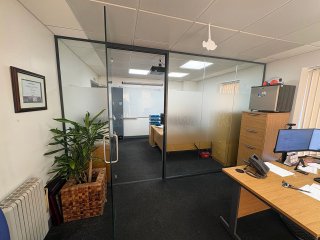 TapcoEnpro (Barnsley, South Yorkshire): Glass Office Partition With Soundproofing