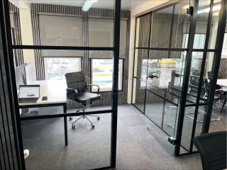 SWD Lining (Gravesend, Kent): T-Bar Acoustic Glass Office Partitions