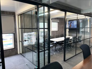 SWD Lining (Gravesend, Kent): T-Bar Acoustic Glass Office Partitions
