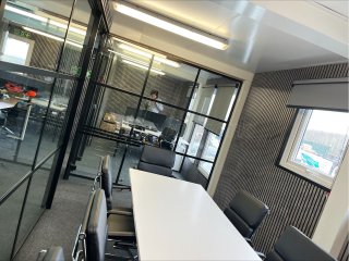 SWD Lining (Gravesend, Kent): T-Bar Acoustic Glass Office Partitions