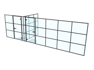 SWD Lining (Gravesend, Kent): T-Bar Acoustic Glass Office Partitions