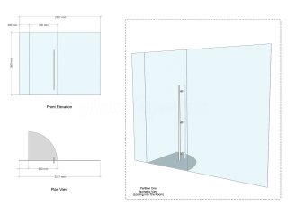 The Hollies Hotel (Stoke-Sub-Hamdon, Somerset): Hotel Frameless Glass Walls and Doors