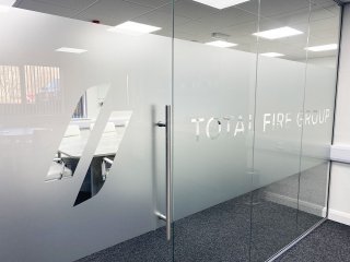 Total Fire Group (Bolton, Greater Manchester): Frameless Office Partition Glass Wall and Door