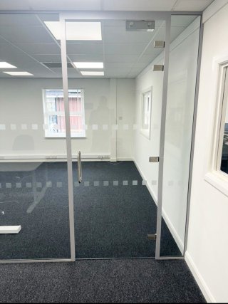 Trinity Facilities Management (Warrington, Cheshire): Frameless Glass Office Partitioning With Acoustic Glazing