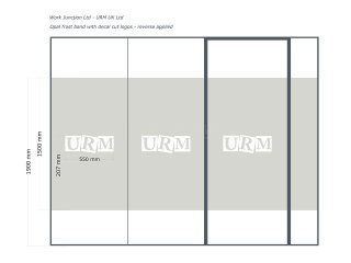 Urm Group (Knottingley, West Yorkshire): Toughened Glass Office Door and Side Panels