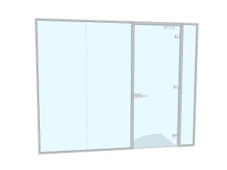 Urm Group (Knottingley, West Yorkshire): Toughened Glass Office Door and Side Panels