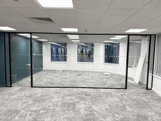 V and L Construction (The City, London): Glass Partition Wall With Two Doors