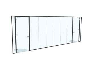 V and L Construction (The City, London): Glass Partition Wall With Two Doors