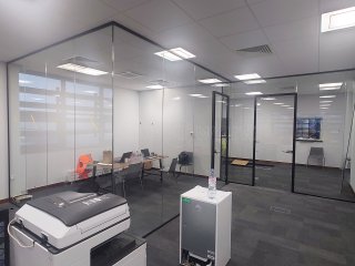 Virtue Decorating Ltd (Banbury, Oxfordshire): Acoustic Glass Office Partitions With Installation