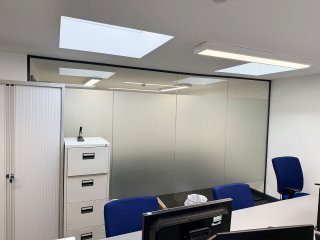 W3 Construction (Cardiff, Vale of Glamorgan): Acoustic Glass Office Screens