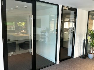 Welwyn Homes Ltd (Stevenage, Hertfordshire): Double Glazed Glass Office Partitions and Doors