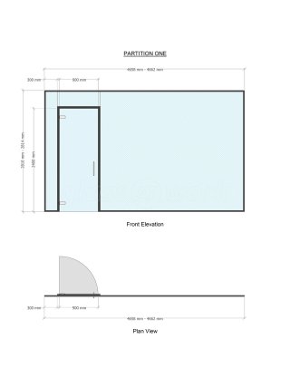 Westfield Properties (Lymington, Hampshire): Glass Office Partition