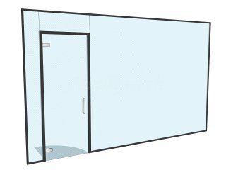 Westfield Properties (Lymington, Hampshire): Glass Office Partition