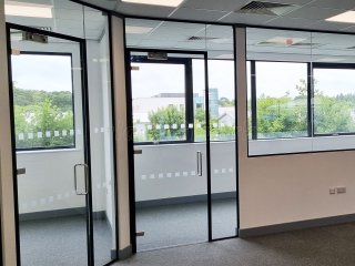Westfield Properties  (Lymington, Hampshire): Frameless Glass Office Fitout