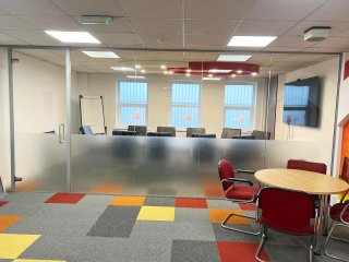 Worldwide Projects and Events (Oldbury, West Midlands): Acoustic Partition Glass Meeting Room