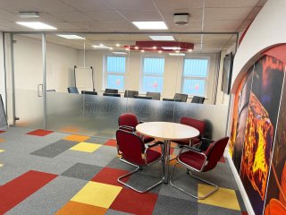 Worldwide Projects and Events (Oldbury, West Midlands): Acoustic Partition Glass Meeting Room