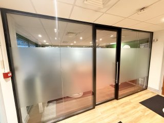 Yeo Valley Farms (Bristol, North Somerset): Double Glazed Acoustic Glass Office Partition and Door