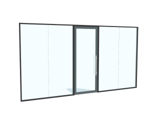 Yeo Valley Farms (Bristol, North Somerset): Double Glazed Acoustic Glass Office Partition and Door