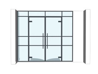 Domestic Project (Walton-on-Thames, Surrey): Art Deco Style Glass Double Doors