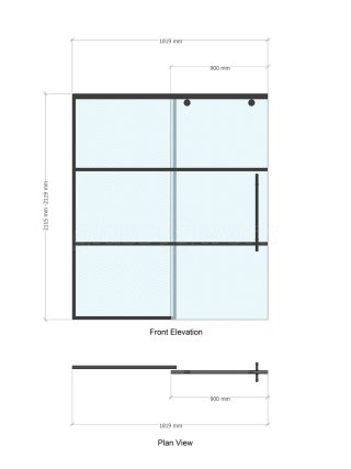 Domestic Project (Chelsea, London): T-Bar Grid Pattern Glass Sliding Door and Side Panel