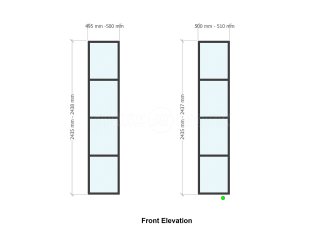 Domestic Project (Ipswich, Suffolk): T-Bar Glass Room Divider Fins