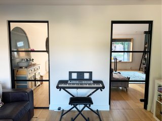 Domestic Project (Addlestone, Surrey): Industrial-Style T-Bar Glass Door and T-Bar Glass Panel
