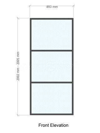 Domestic Project (Addlestone, Surrey): Industrial-Style T-Bar Glass Door and T-Bar Glass Panel