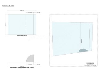 Ashworth Construction (Rochdale, Greater Manchester): Glass Wall and Door Under Beam [With Open Top]