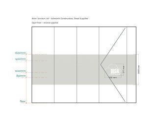 Ashworth Construction (Rochdale, Greater Manchester): Glass Wall and Door Under Beam [With Open Top]