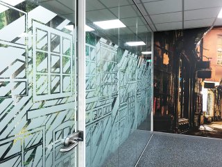 Aspect Interior Concept Ltd (Swindon, Wiltshire): Glass Office Partition Refurbishment With White Framed Glazed Doors