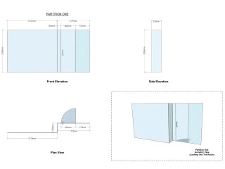 Domestic Project (Wokingham, Berkshire): Stepped Glazed Partition With Frameless Door
