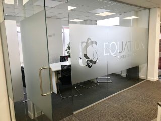 Equation Recruitment (Bicester, Oxfordshire): Glass Corner Office Partitioning