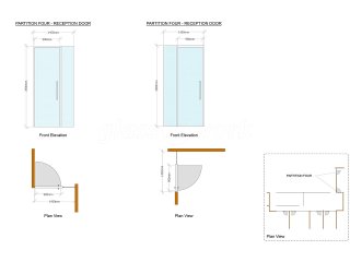 Key Building Services (Ladywood, Birmingham): Glass Office Fit Out With Acoustic Glazing & Framed Glazed Doors With White Framing