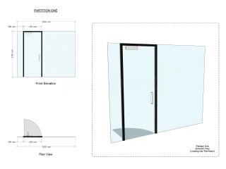 Blair Contracts Design & Build (Luton, Bedfordshire): Glazed Office Screen With Acoustic Soundproofing Glass