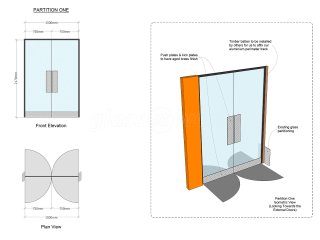 Bliss Hospitality (Piccadilly, London): Frameless Double Glass Doors