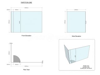 Alexander Oliver Construction Ltd (Hove, Brighton): Glass Corner Office Partition