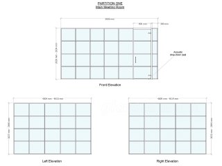 Carbon Interiors LTD (Hoxton Square, London): White Industrial Style T-Bar Glass Office Rooms