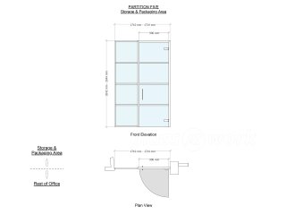 Carbon Interiors LTD (Hoxton Square, London): White Industrial Style T-Bar Glass Office Rooms