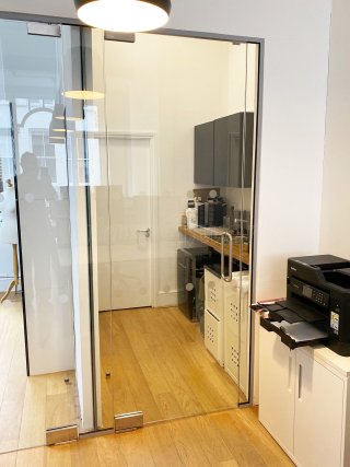 Chilworth Land (Carnaby, London): Office Glass Room Divider Screen and Glazed Door