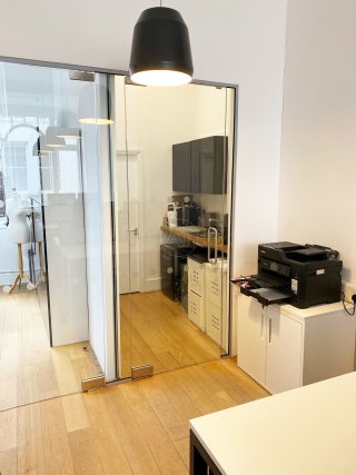 Chilworth Land (Carnaby, London): Office Glass Room Divider Screen and Glazed Door