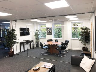 Jay City Finance Ltd (Kings Langley, Hertfordshire): Two Frameless Glass Office Walls & Doors