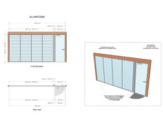Cooper and Kelling Builders (Halstead, Essex): Glass Office Wall With Built-in Venetian Blinds.