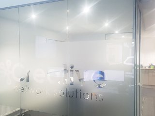 Creative Network Solutions (Bamber Bridge, Lancashire): Single Glazed Acoustic Partitions with Bespoke Opal Frost Film