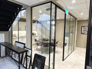 Cox Workshops (Tottenham, London): Paneled Acoustic Glass Office Partition Fitout
