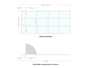 Domestic Project (Market Rasen, Lincolnshire): T-Bar Aluminium White Framed Glass Wall and Door