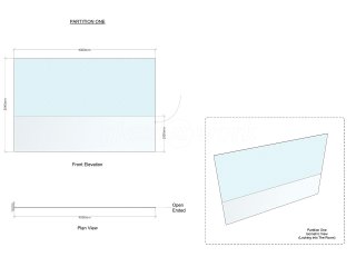 Allsop Pitts Ltd (Torquay, Devon): Small Open Ended Glass Dividing Wall For Office