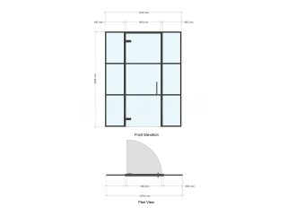 Domestic Project (Leyton, London): T-Bar Slimline Industrial-Style Glass Partitioning