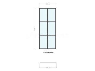 Domestic Project (Leyton, London): T-Bar Slimline Industrial-Style Glass Partitioning